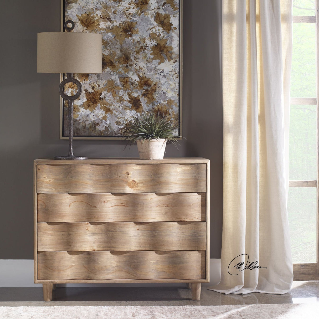 Crawford Light Oak Accent Chest | Uttermost | Home Elegance USA