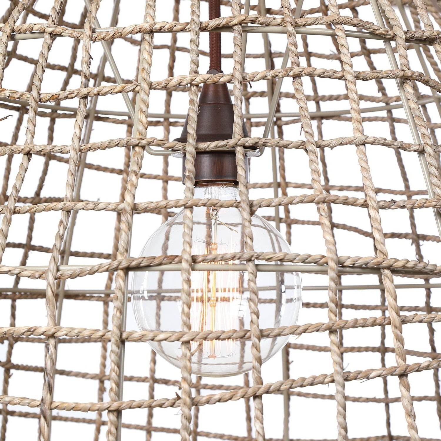 Cross Weave 1 Light Pendant | Uttermost | Home Elegance USA