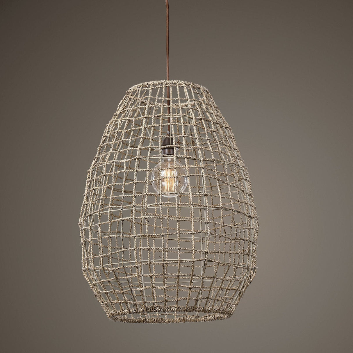 Cross Weave 1 Light Pendant | Uttermost | Home Elegance USA