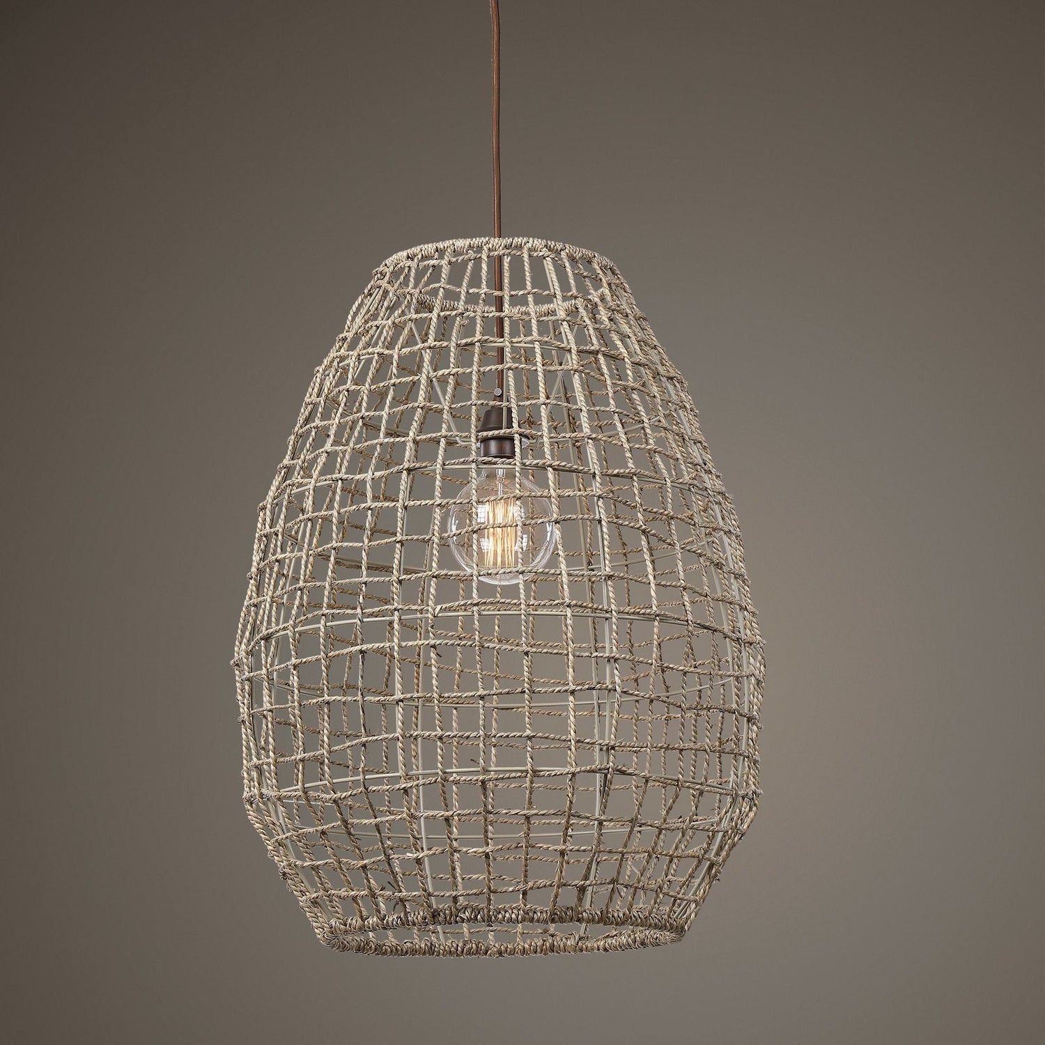 Cross Weave 1 Light Pendant | Uttermost | Home Elegance USA