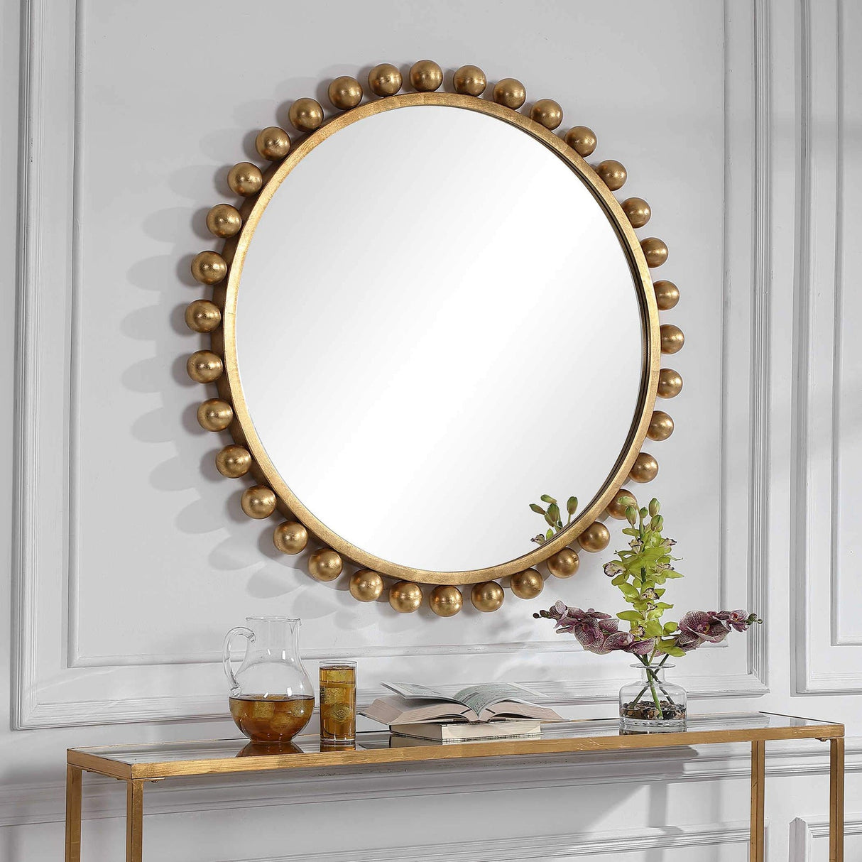 Cyra Round Mirror | Uttermost | Home Elegance USA