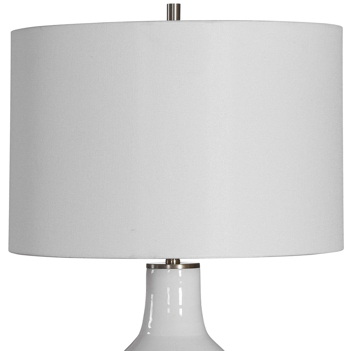 Dakota White Crackle Table Lamp | Uttermost | Home Elegance USA