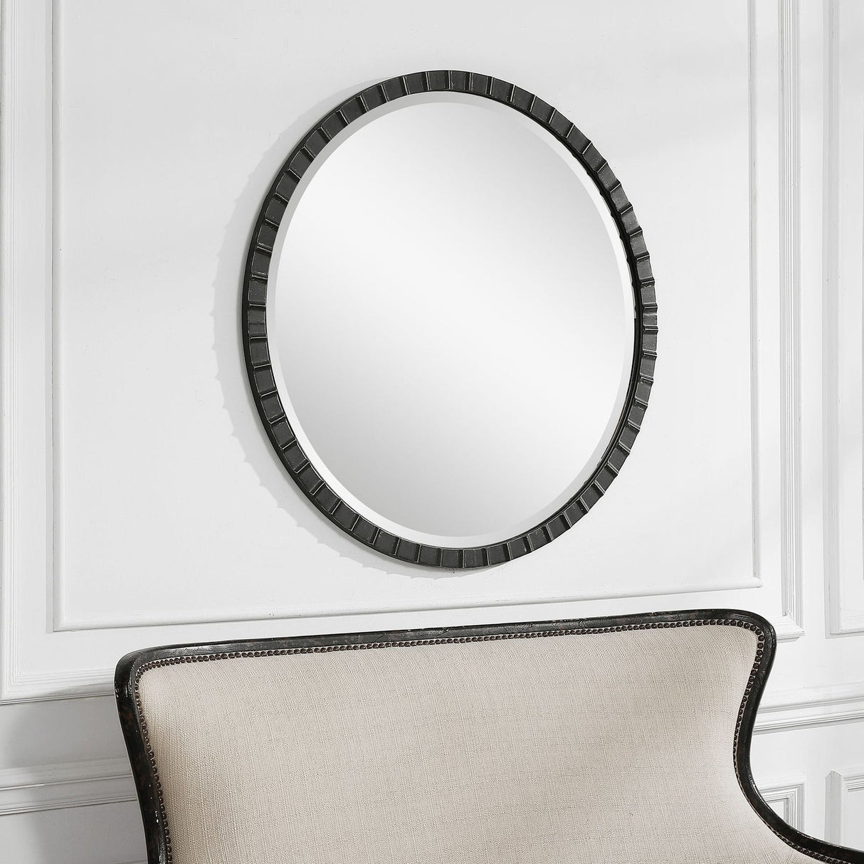 Dandridge Round Industrial Mirror | Uttermost | Home Elegance USA