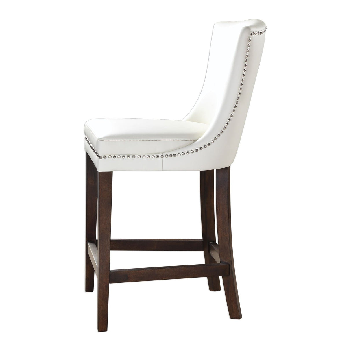 Dariela White Counter Stool | Uttermost | Home Elegance USA