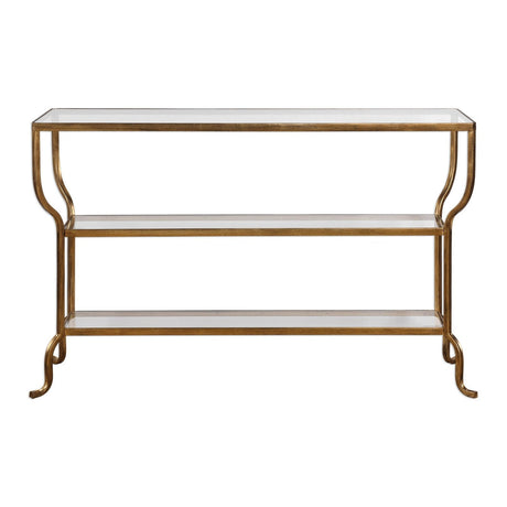 Deline Gold Console Table | Uttermost | Home Elegance USA