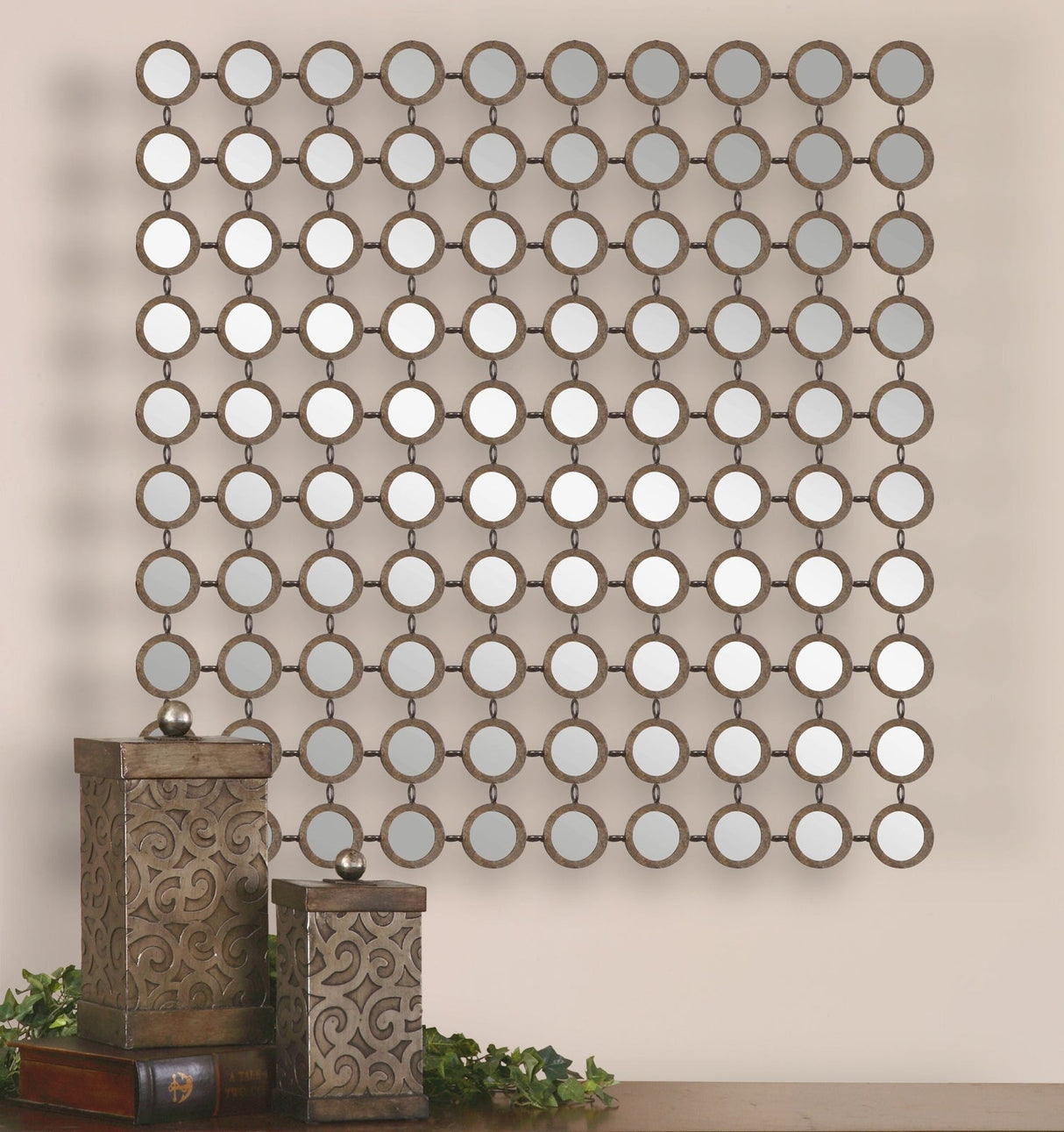 Dinuba Antique Silver Champagne Mirror | Uttermost | Home Elegance USA