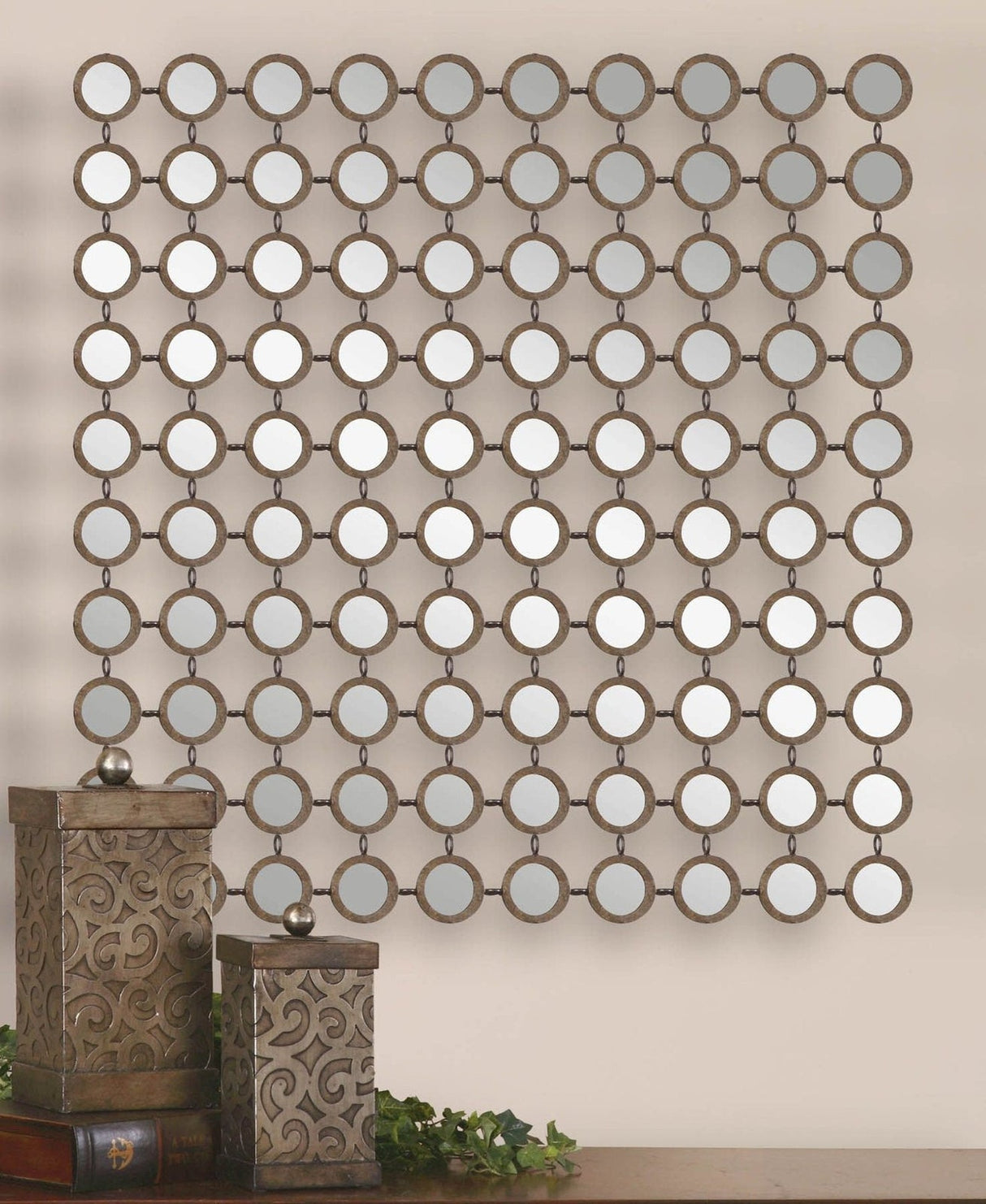 Dinuba Antique Silver Champagne Mirror | Uttermost | Home Elegance USA
