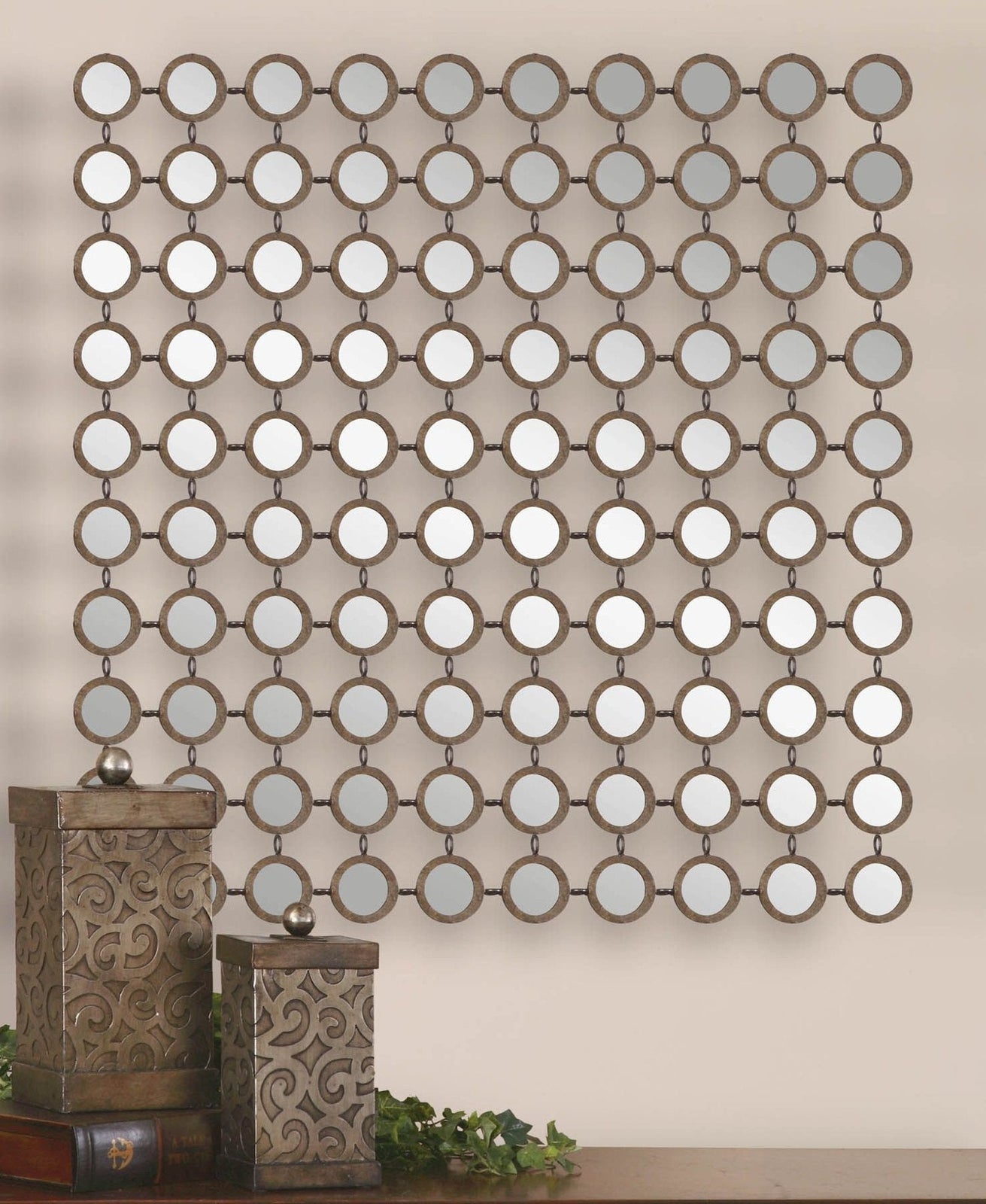 Dinuba Antique Silver Champagne Mirror | Uttermost | Home Elegance USA