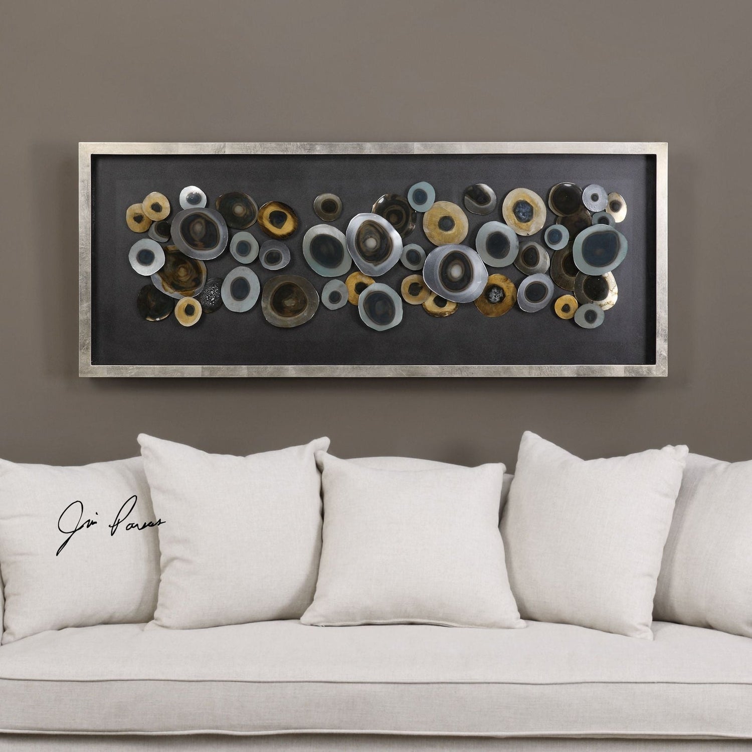 Discs Silver Shadow Box | Uttermost | Home Elegance USA