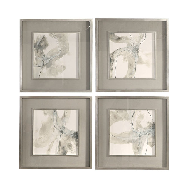 Uttermost Divination Abstract Art - Set Of 4 - Home Elegance USA
