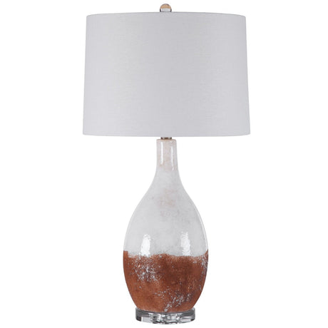 Uttermost Durango Rust White Table Lamp - Home Elegance USA