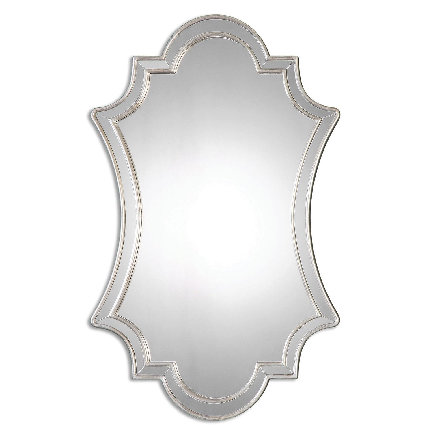 Uttermost Elara Antiqued Silver Wall Mirror - Home Elegance USA