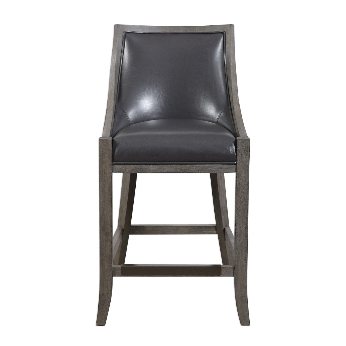 Uttermost Elowen Leather Counter Stool - Home Elegance USA