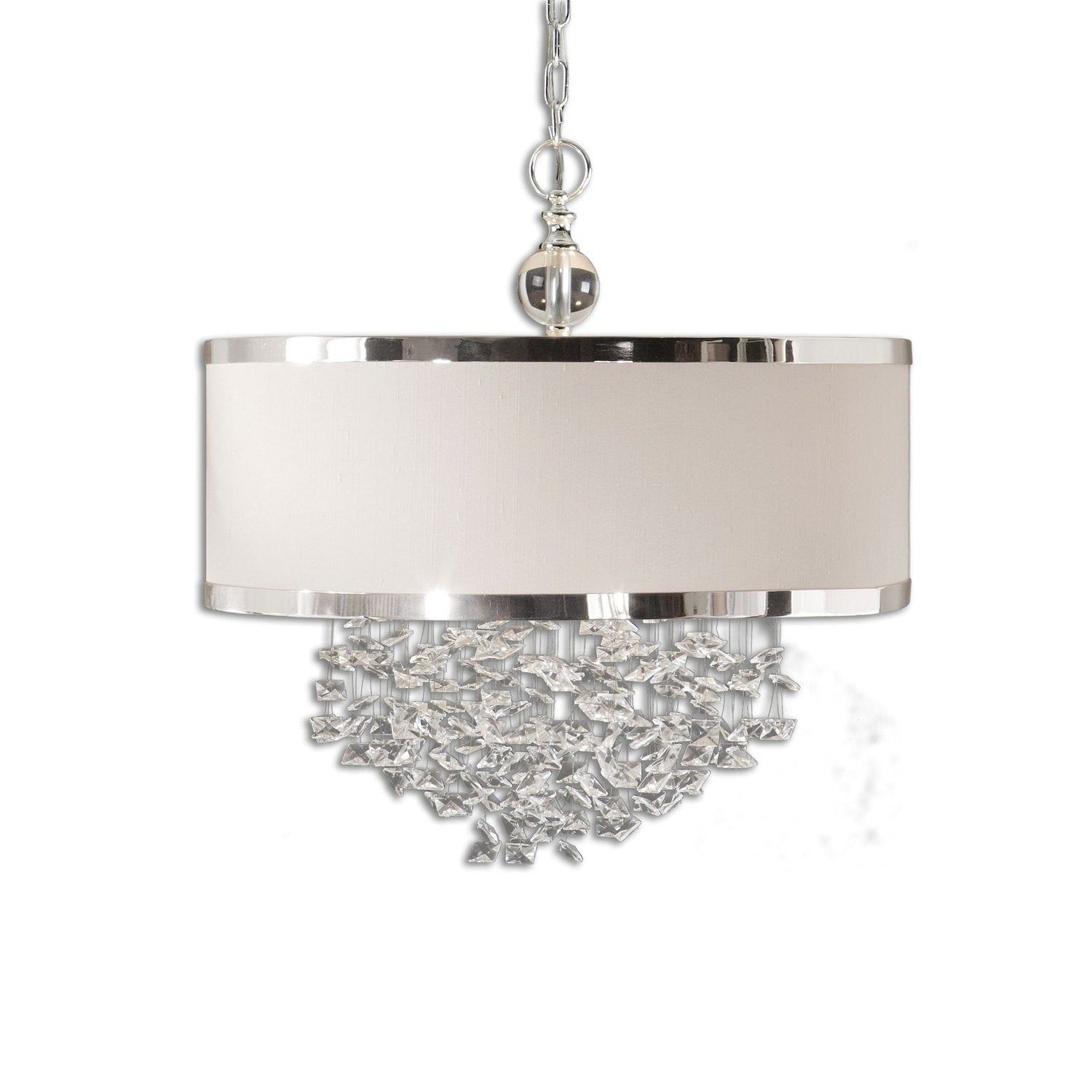 Uttermost Fascination 3 Light Silken Drum Pendant - Home Elegance USA