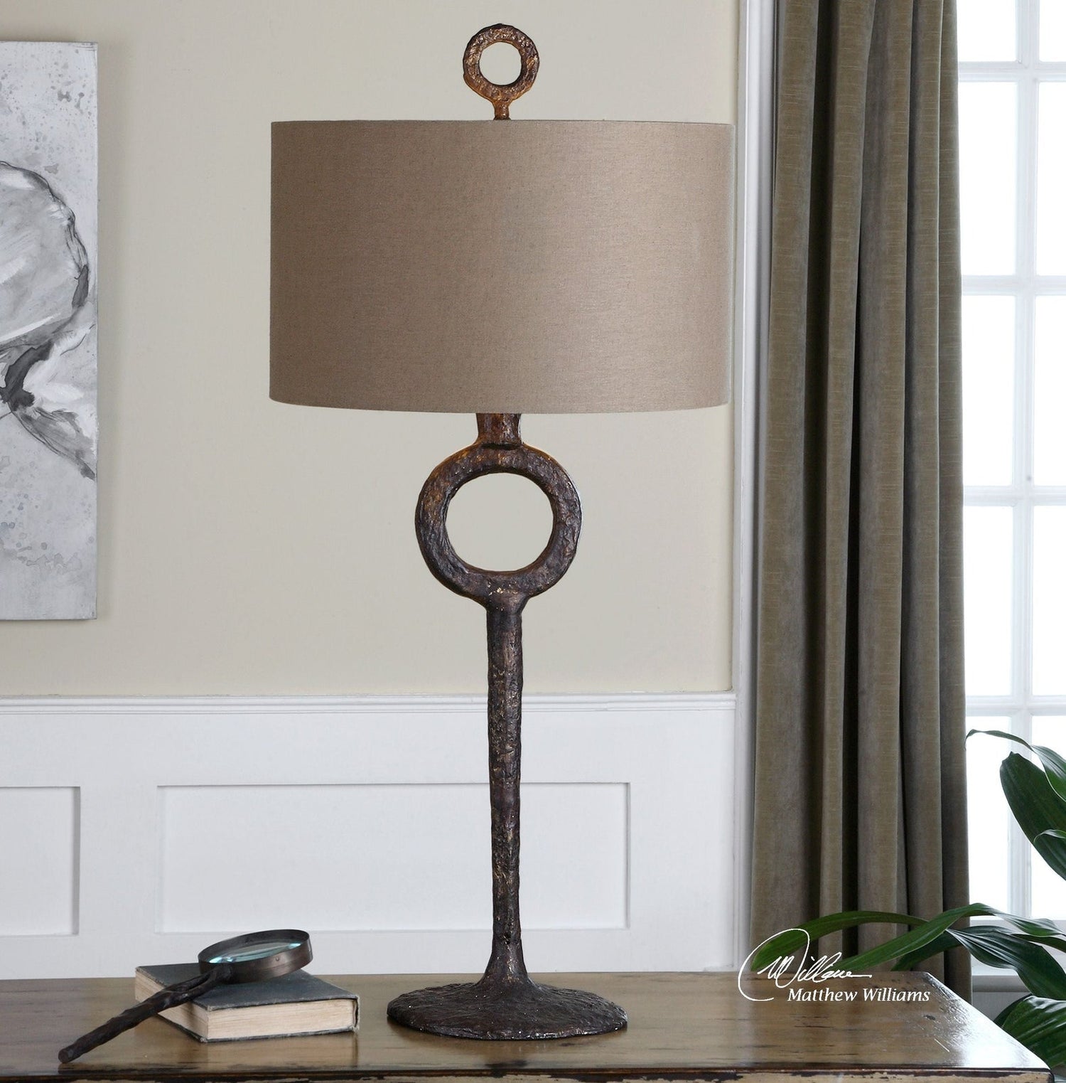 Uttermost Ferro Cast Iron Table Lamp - Home Elegance USA