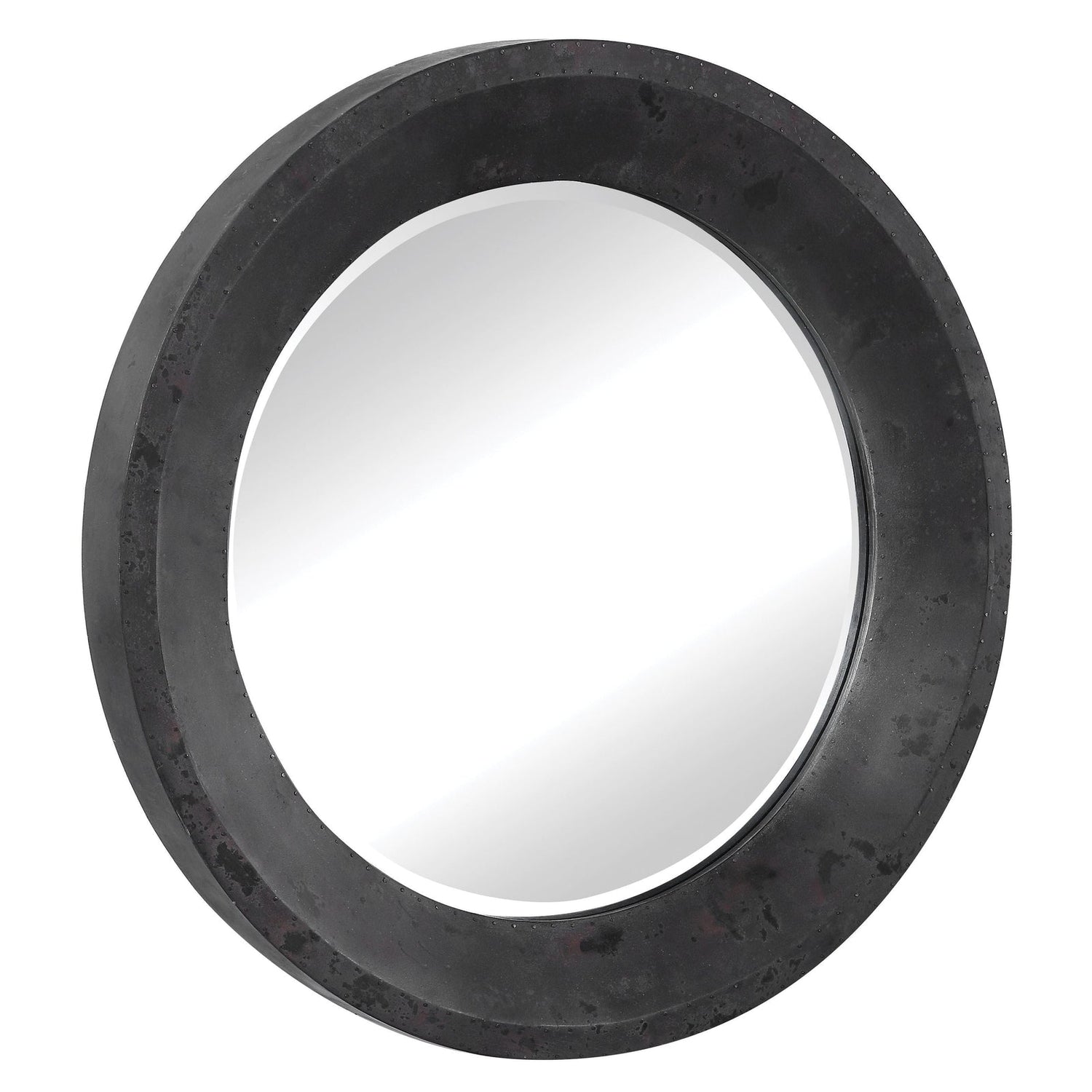 Uttermost Frazier Round Industrial Mirror - Home Elegance USA