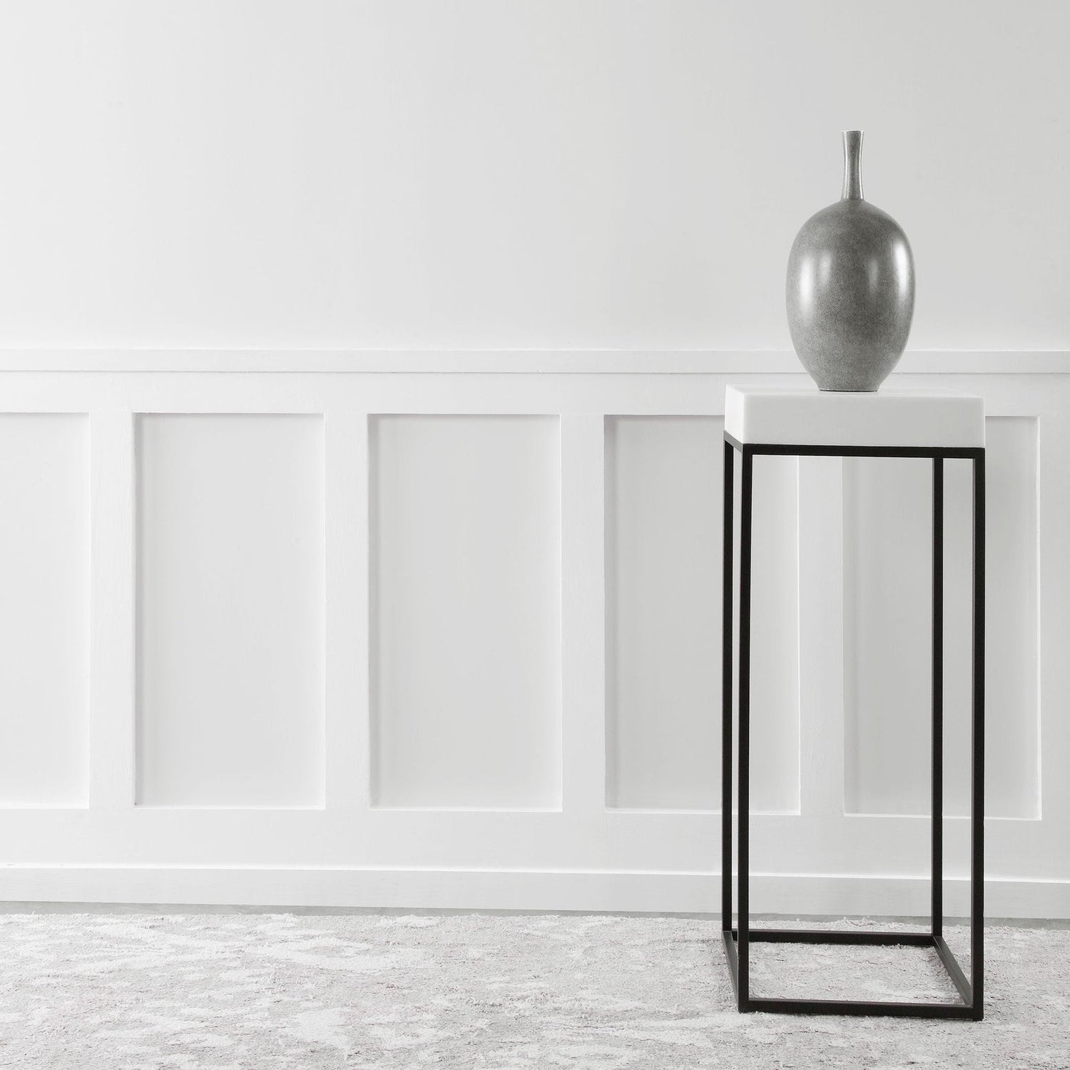 Uttermost Gambia Marble Plant Stand - Home Elegance USA