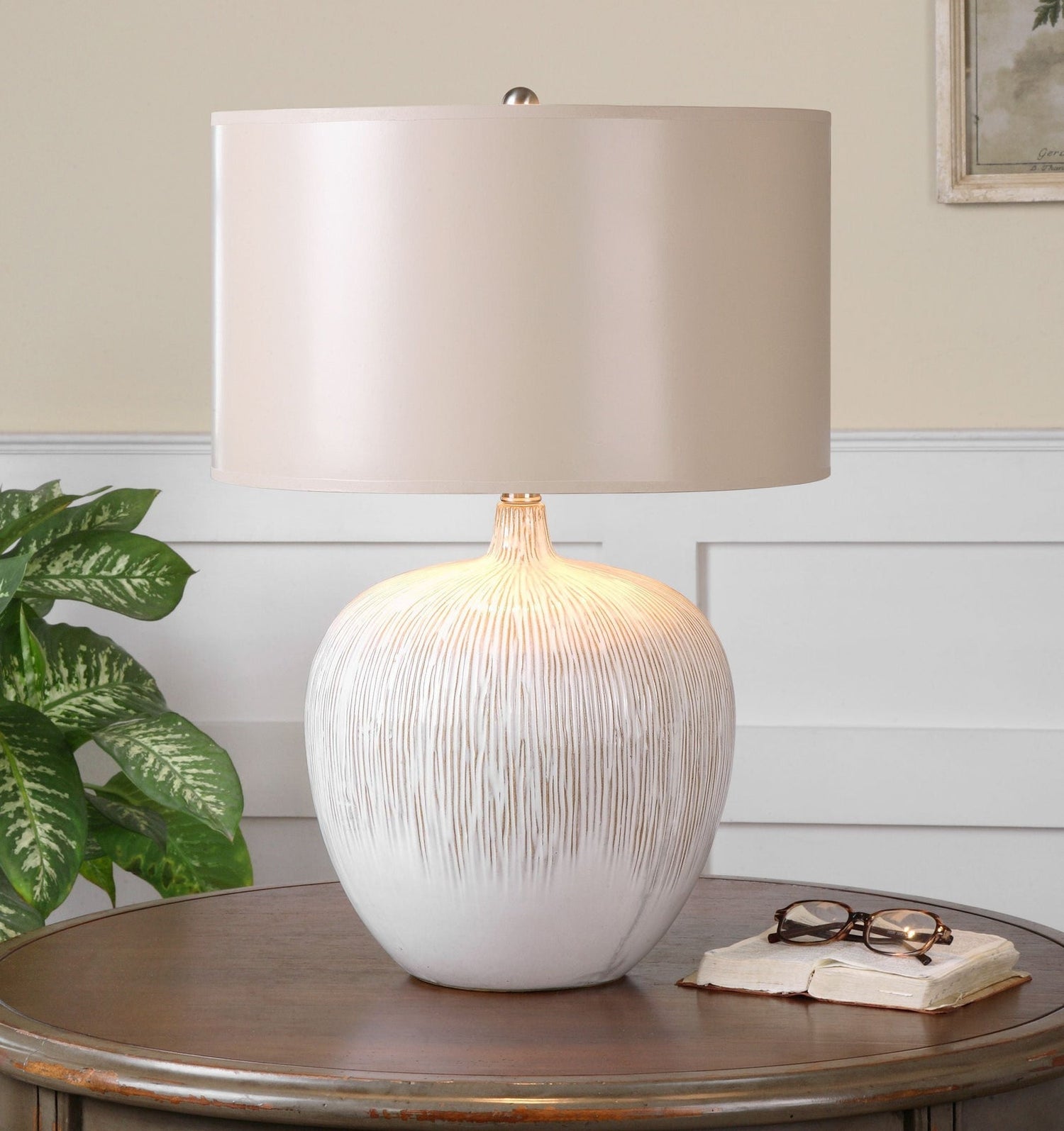 Uttermost Georgios Textured Ceramic Lamp - Home Elegance USA