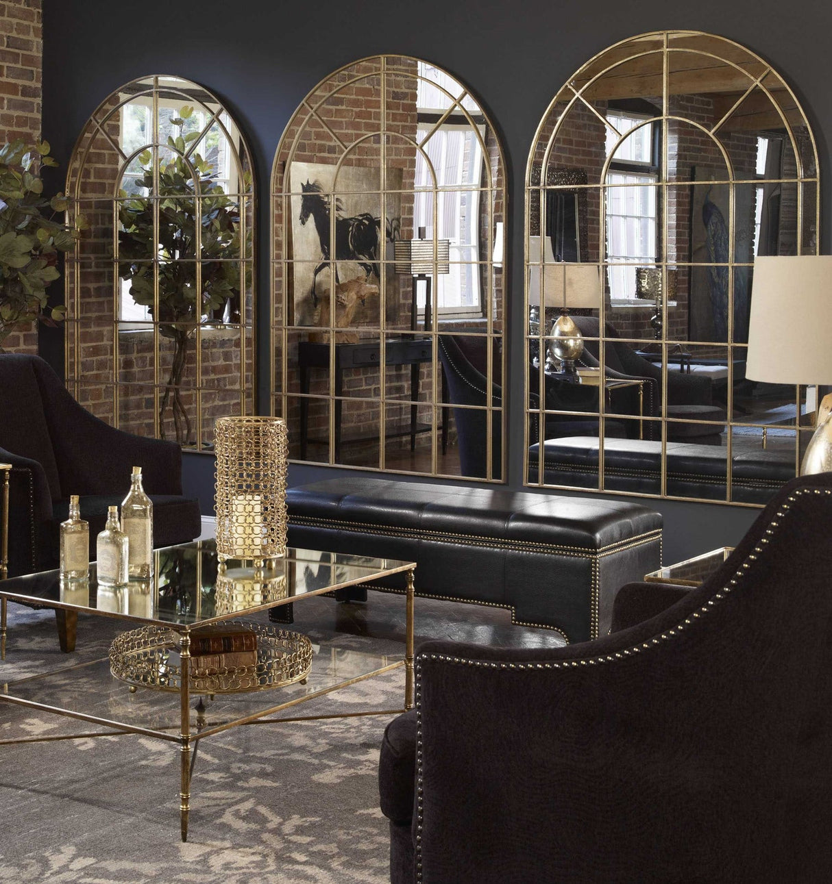 Uttermost Grantola Arched Mirror - Home Elegance USA