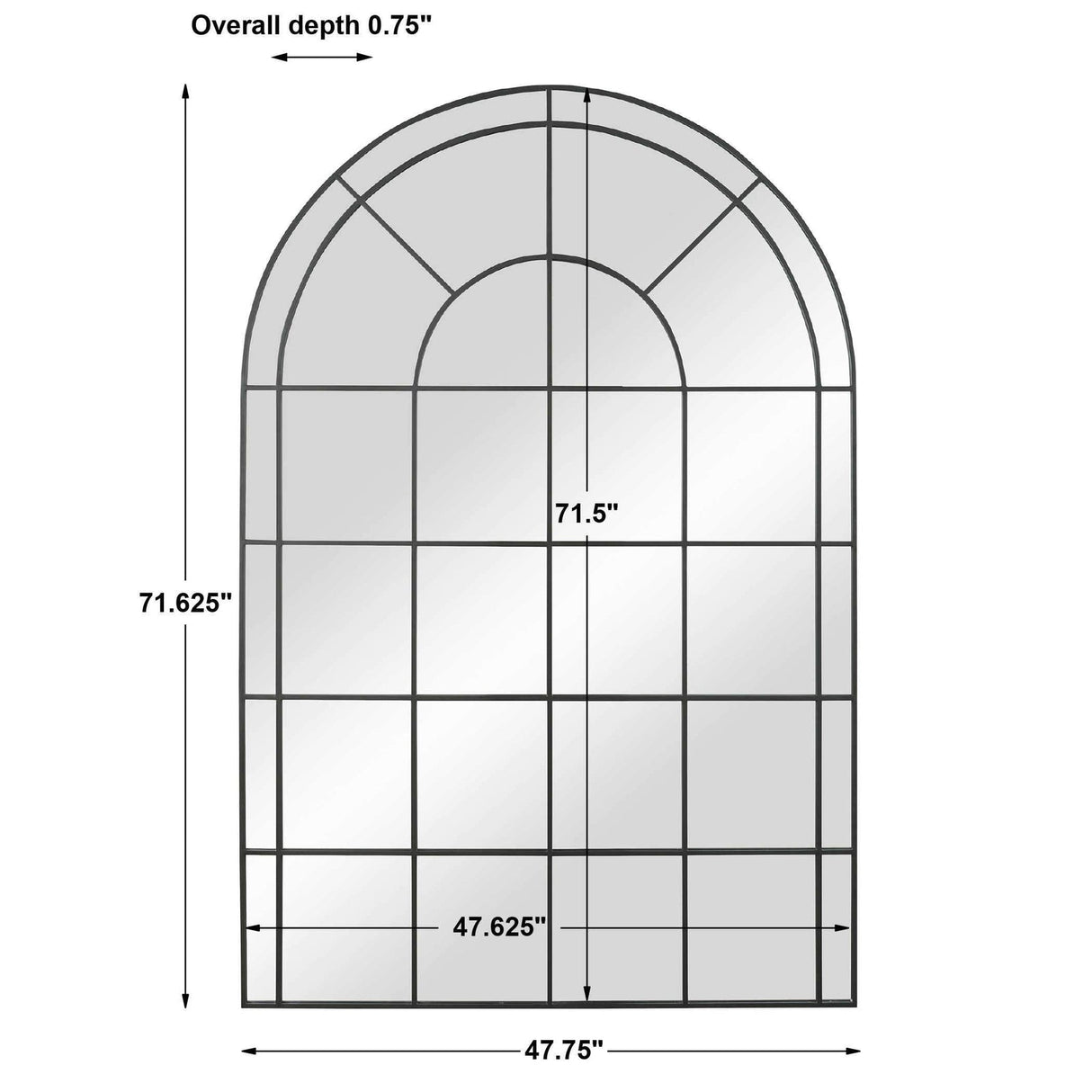 Uttermost Grantola Arched Mirror - Home Elegance USA