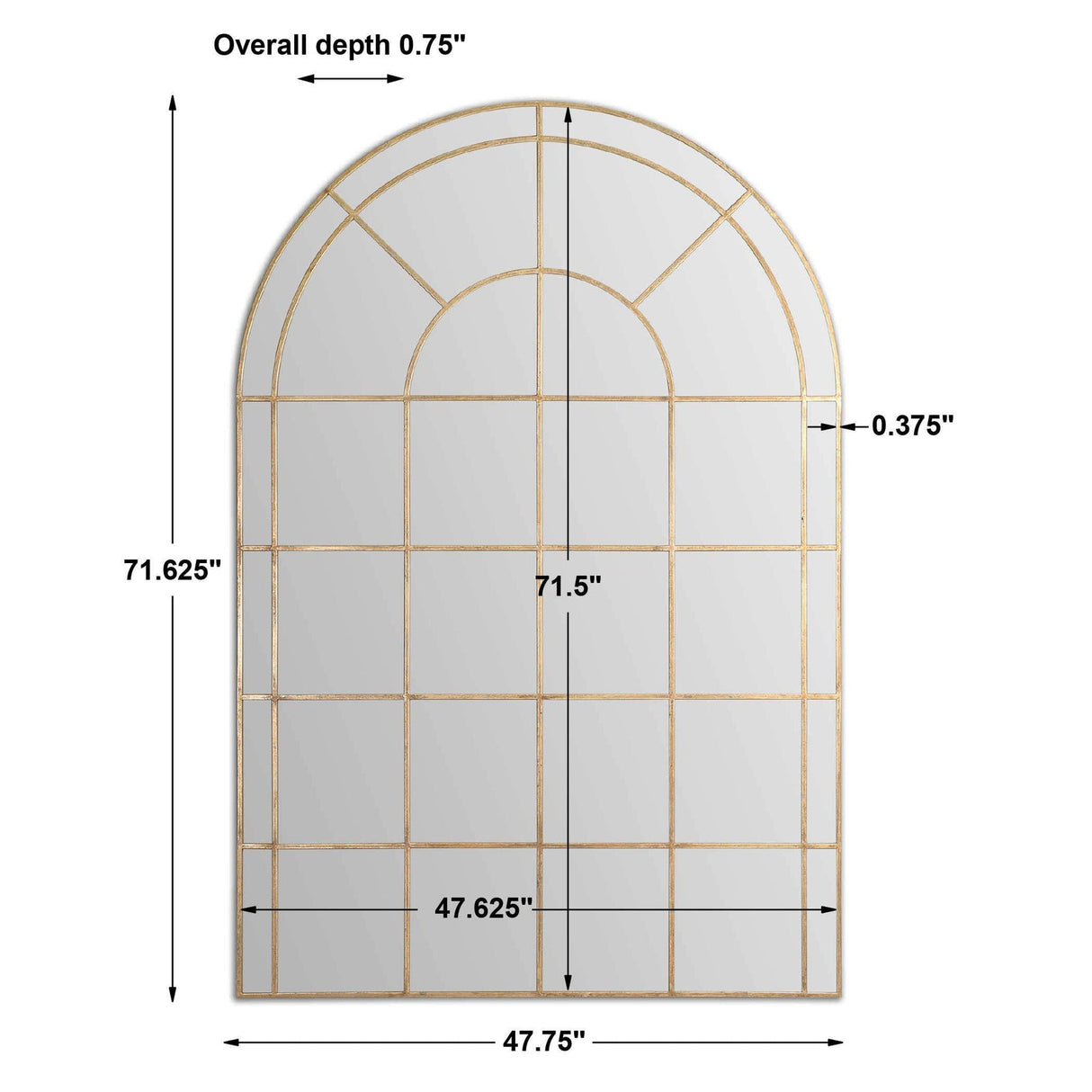 Uttermost Grantola Arched Mirror - Home Elegance USA