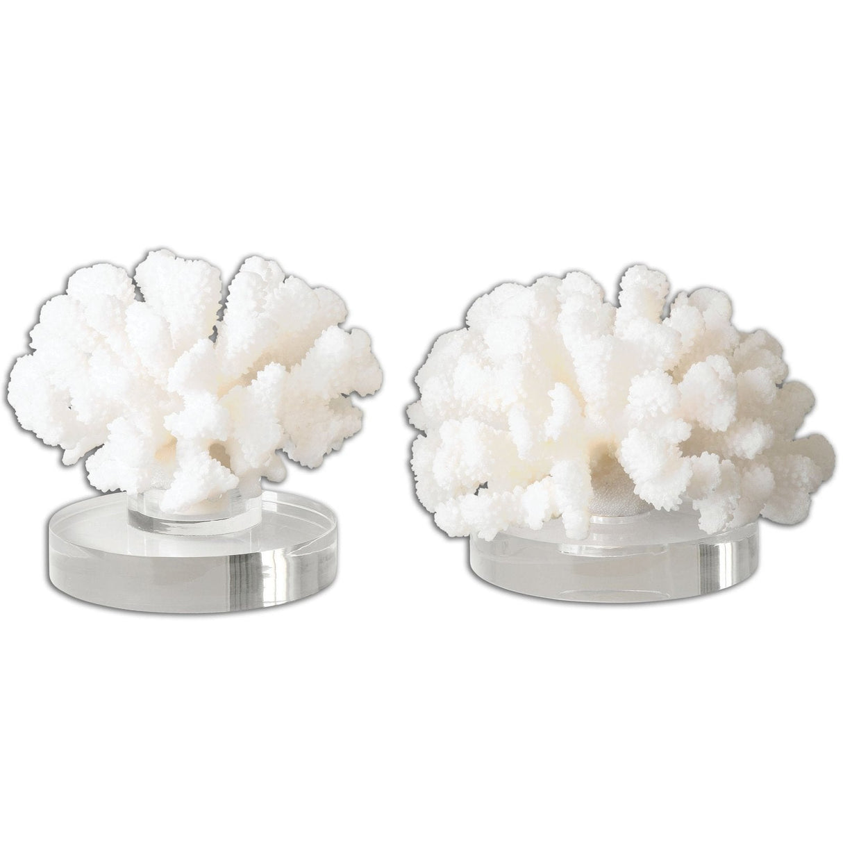Uttermost Hard Coral Sculptures - Set Of 2 - Home Elegance USA