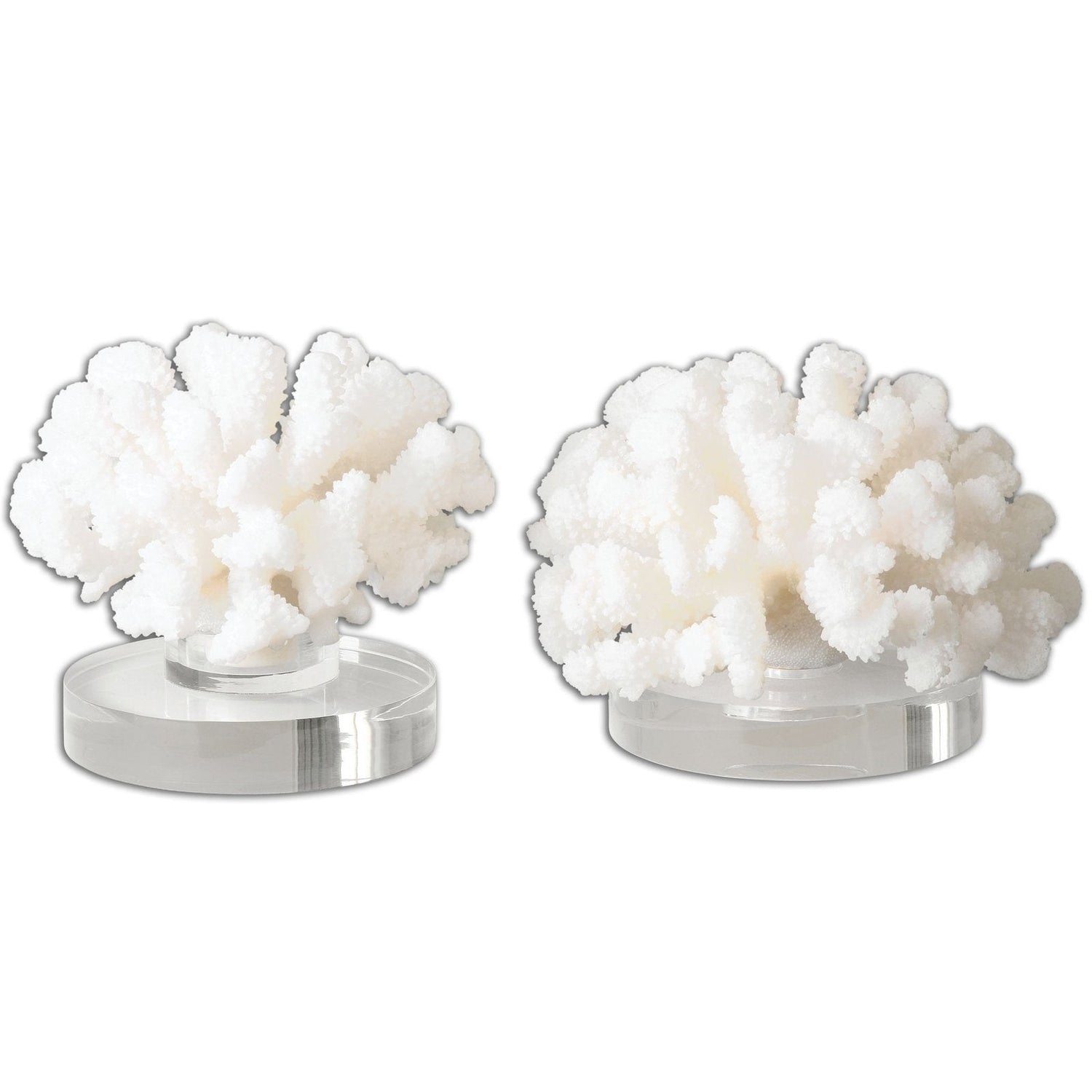 Uttermost Hard Coral Sculptures - Set Of 2 - Home Elegance USA