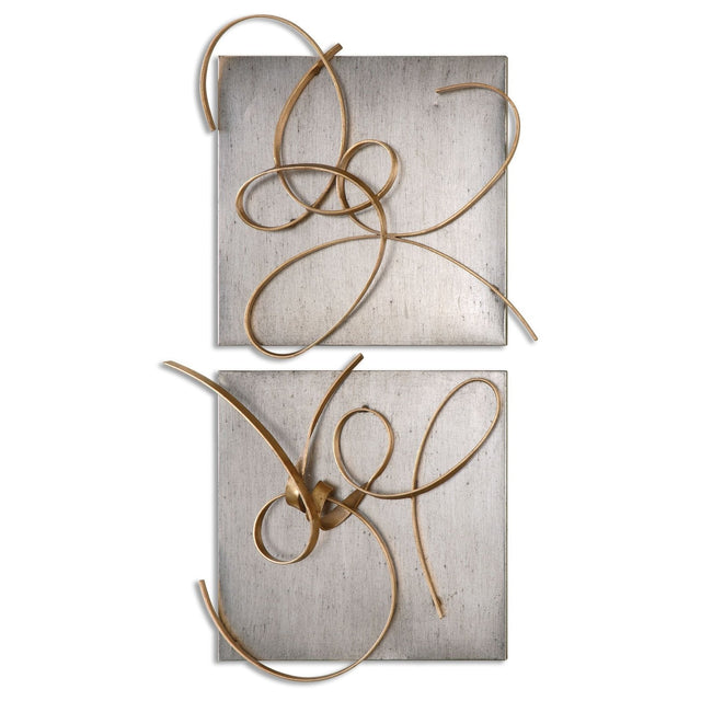 Uttermost Harmony Metal Wall Art - Set Of 2 - Home Elegance USA