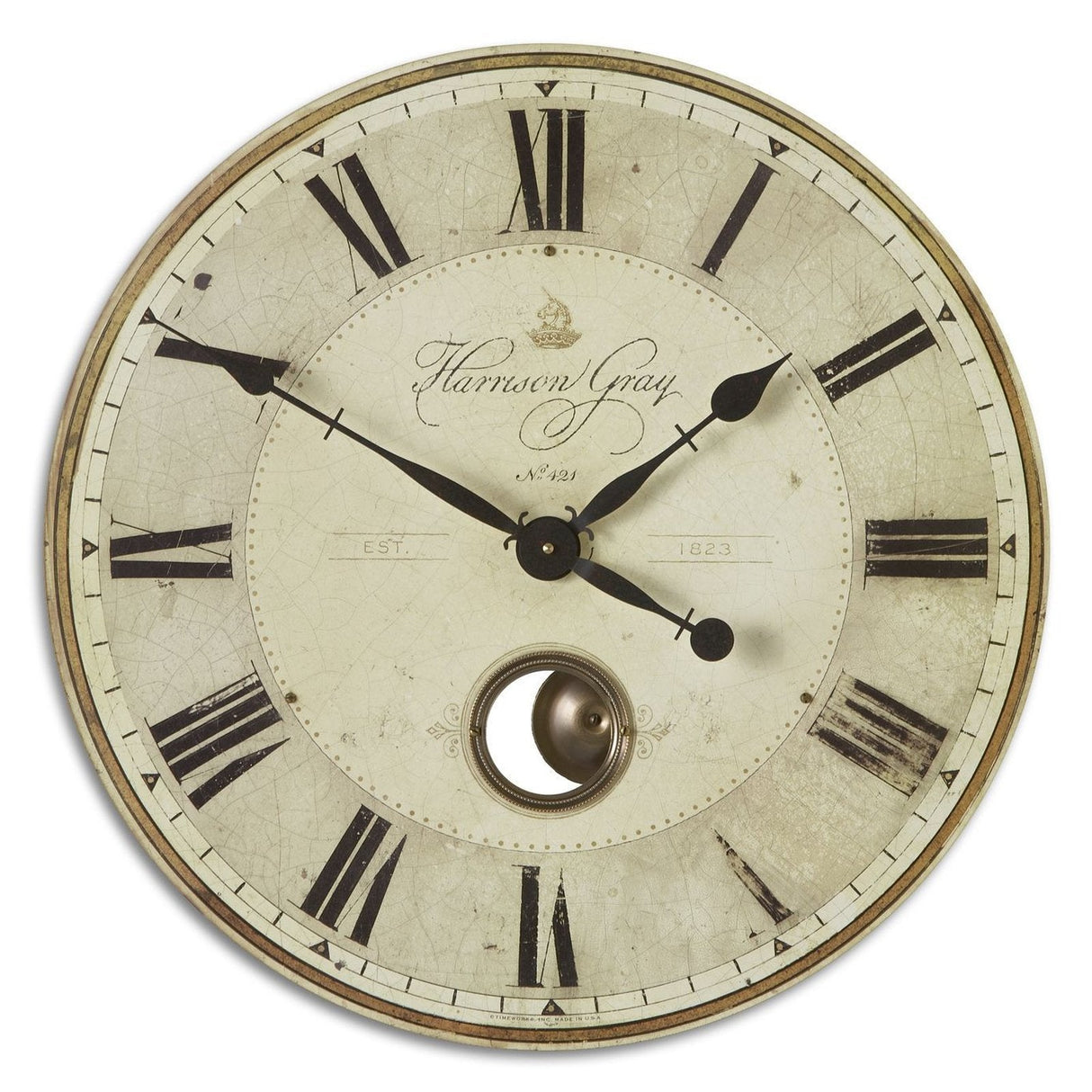 Uttermost Harrison Gray Clock - Home Elegance USA