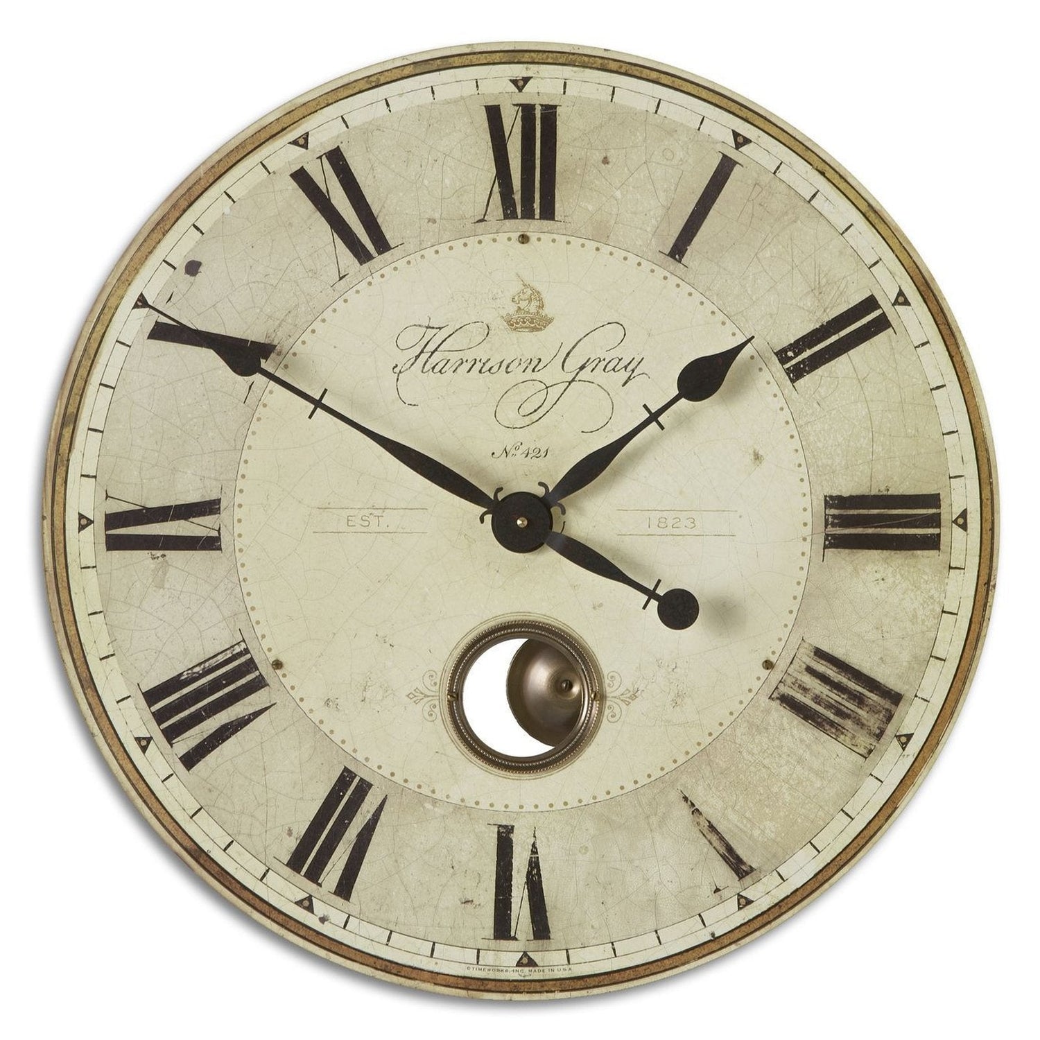 Uttermost Harrison Gray Clock - Home Elegance USA