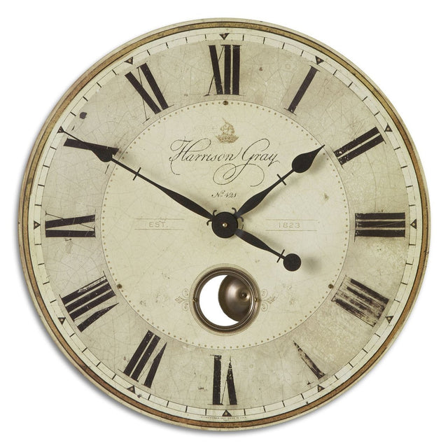 Uttermost Harrison Gray Clock - Home Elegance USA