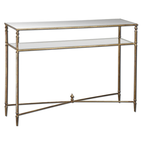 Uttermost Henzler Mirrored Glass Console Table - Home Elegance USA