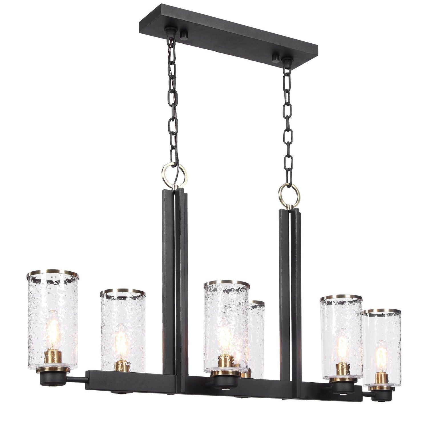 Uttermost Jarsdel 6 Light Industrial Island Light - Home Elegance USA