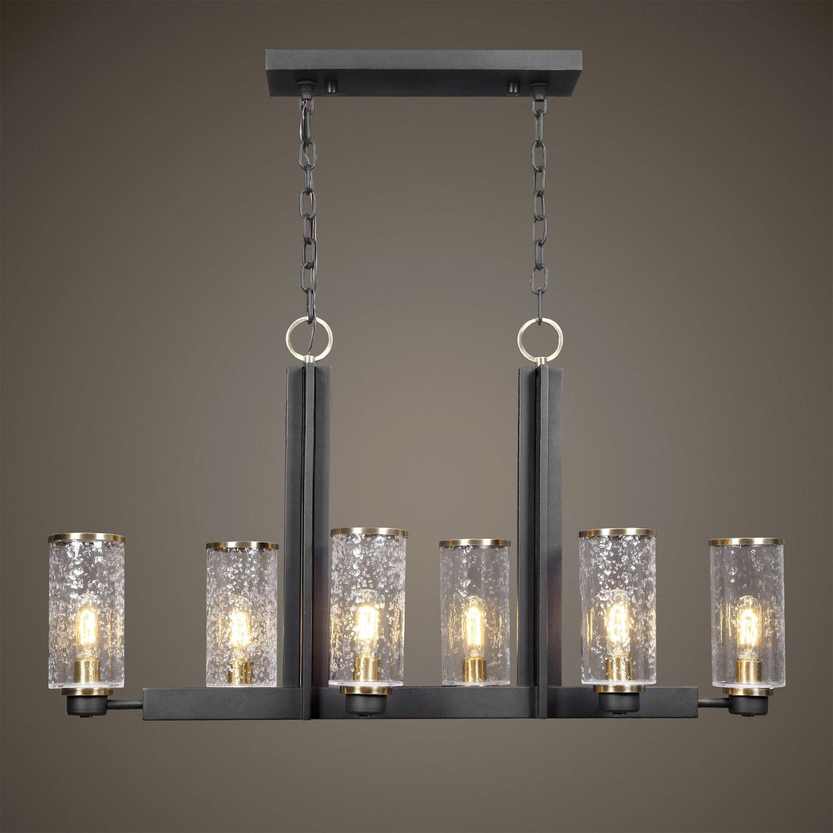 Uttermost Jarsdel 6 Light Industrial Island Light - Home Elegance USA