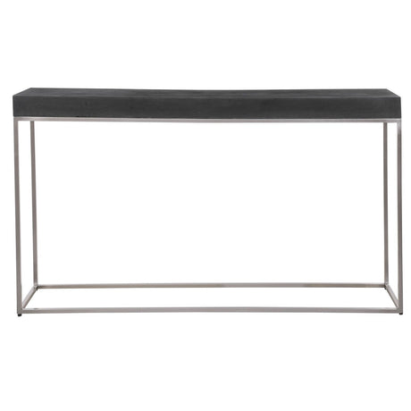 Uttermost Jase Black Concrete Console Table - Home Elegance USA