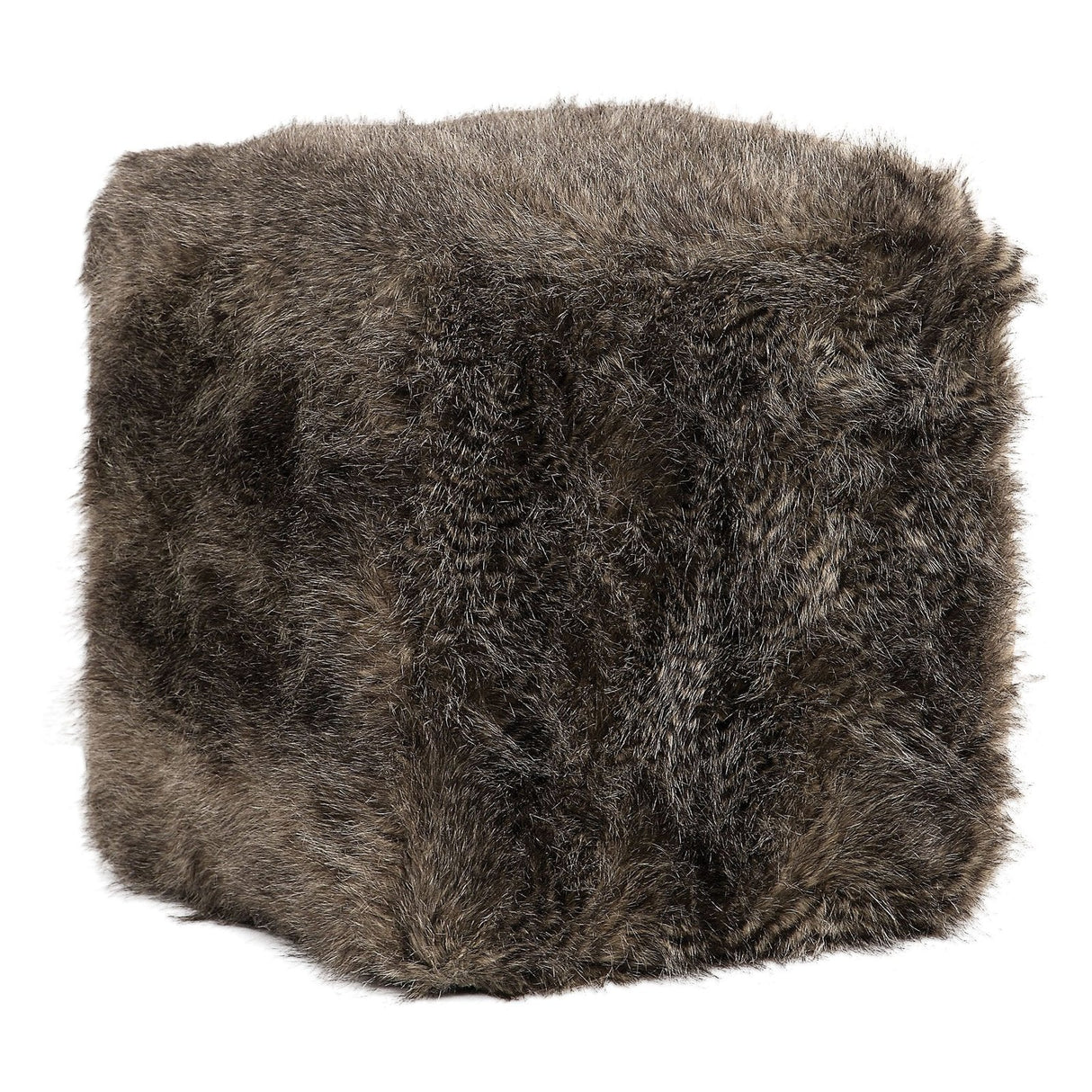 Uttermost Jayna Fur Ottoman - Home Elegance USA