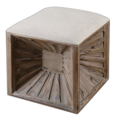 Uttermost Jia Wooden Ottoman - Home Elegance USA