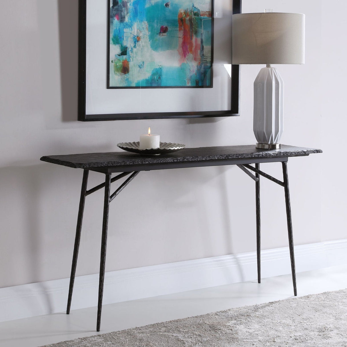 Uttermost Kaduna Slate Console Table - Home Elegance USA