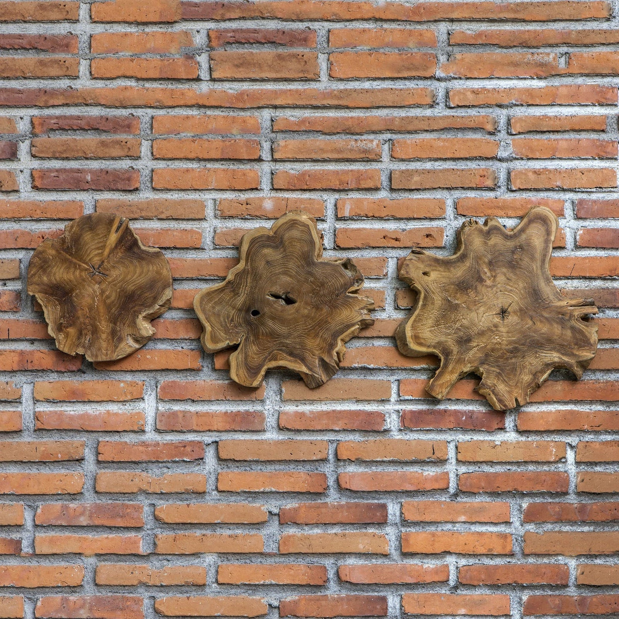 Uttermost Kalani Teak Wall Art - Set Of 3 - Home Elegance USA