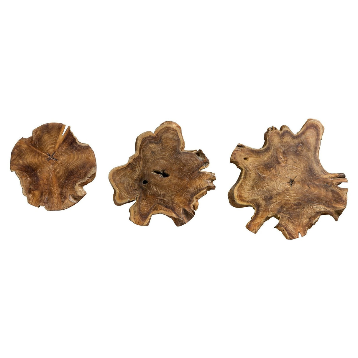 Uttermost Kalani Teak Wall Art - Set Of 3 - Home Elegance USA