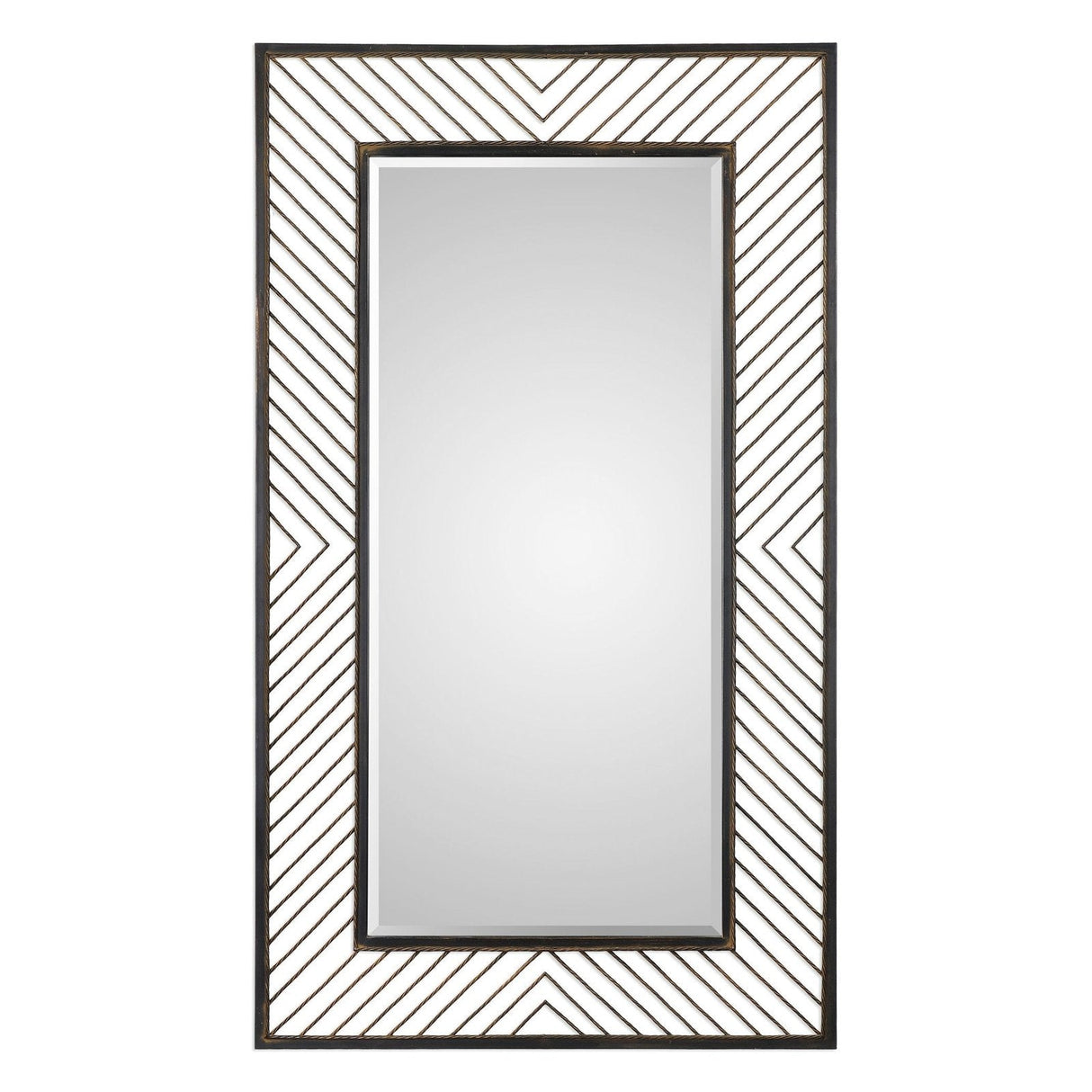 Uttermost Karel Chevron Mirror - Home Elegance USA