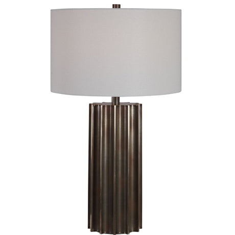 Uttermost Khalio Gun Metal Table Lamp - Home Elegance USA