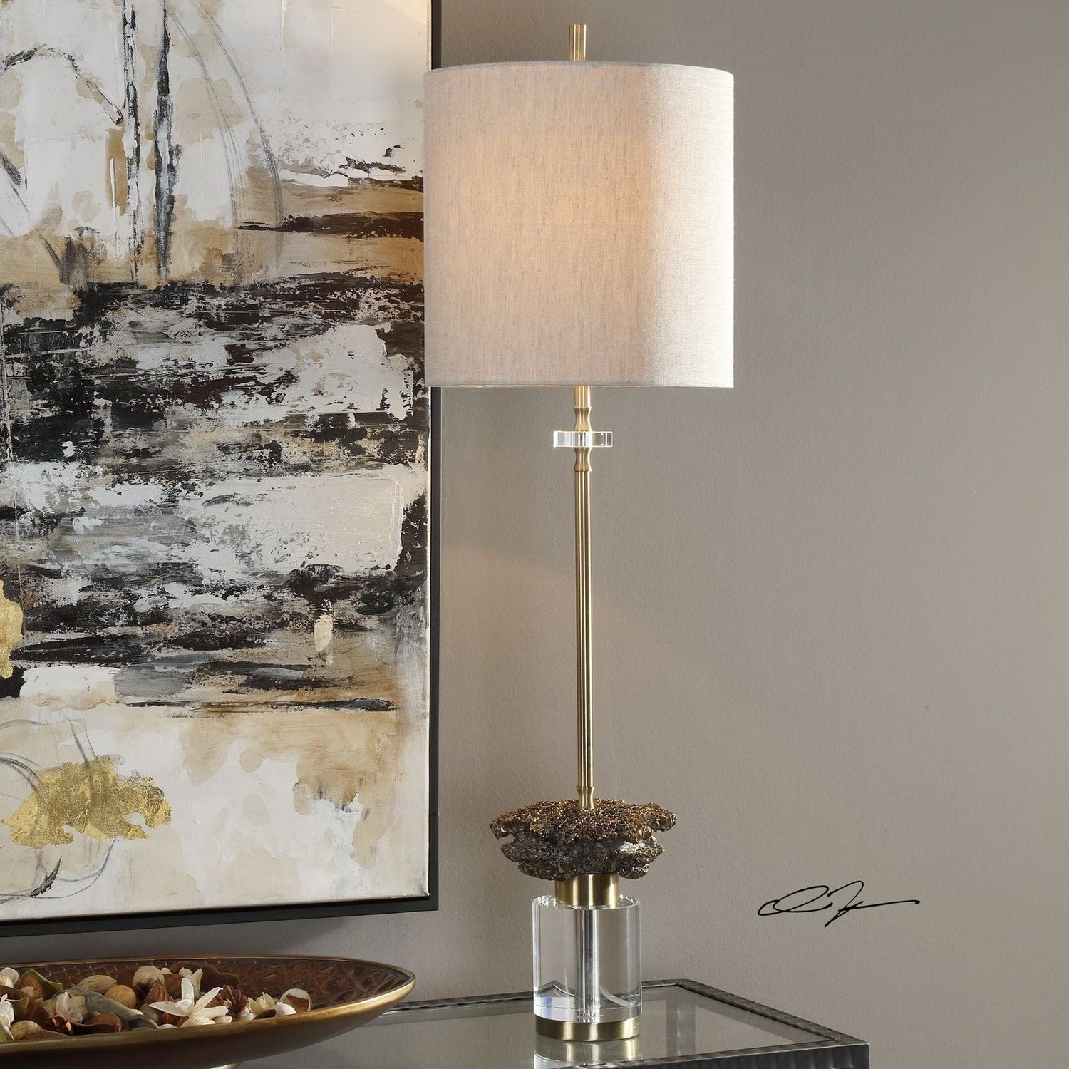 Uttermost Kiota Wasp'S Nest Buffet Lamp - Home Elegance USA