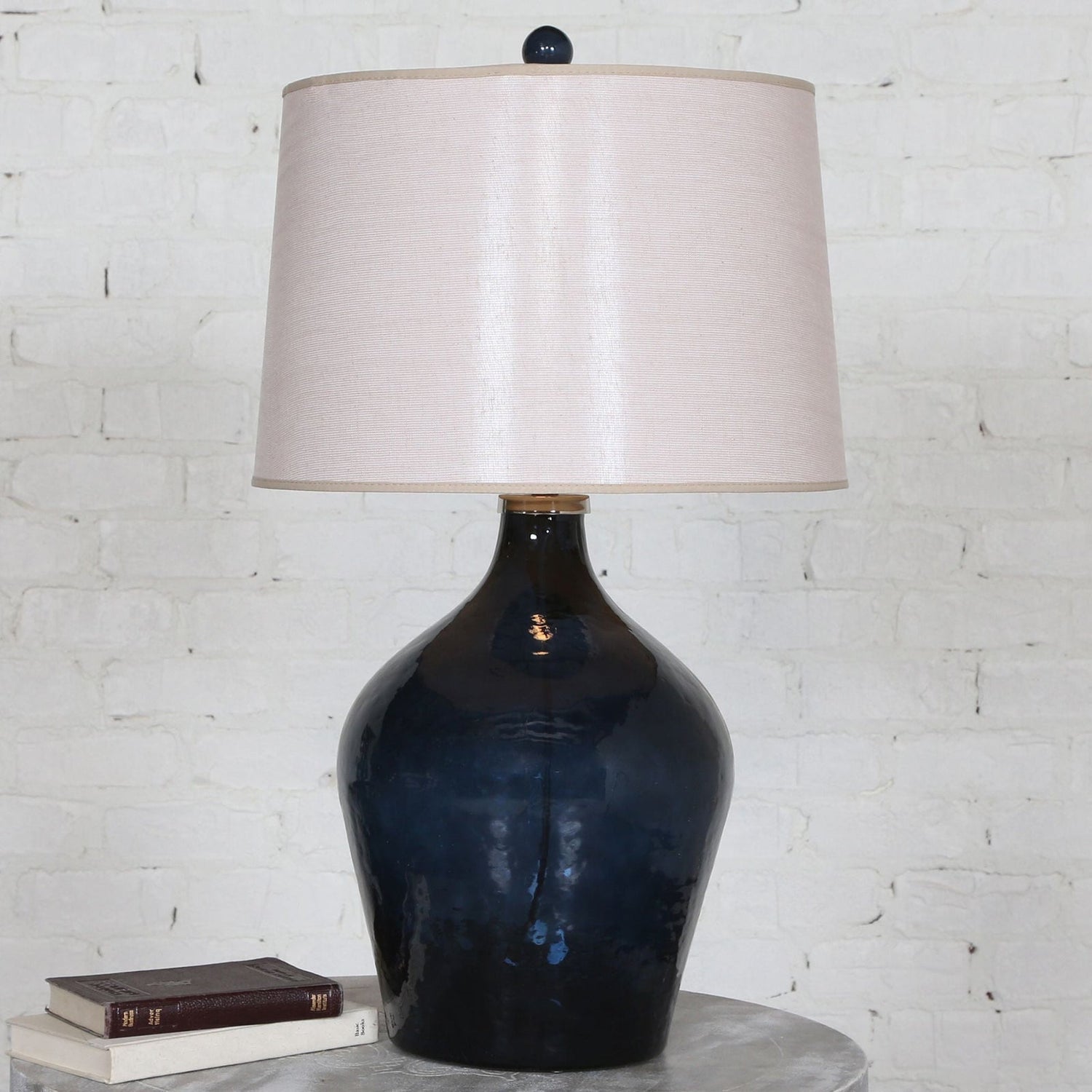 Uttermost Lamone Blue Glass Lamp - Home Elegance USA