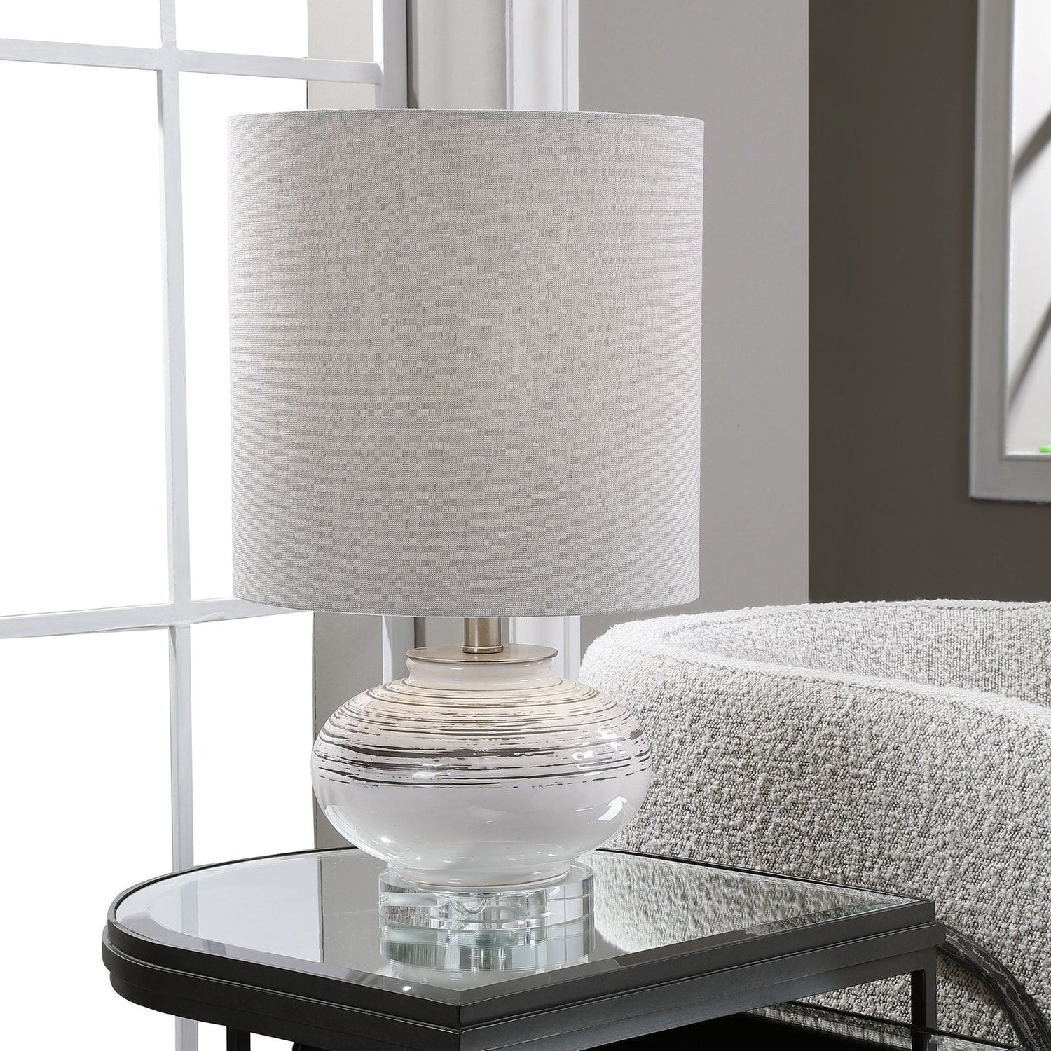 Uttermost Lenta Off-White Accent Lamp - Home Elegance USA