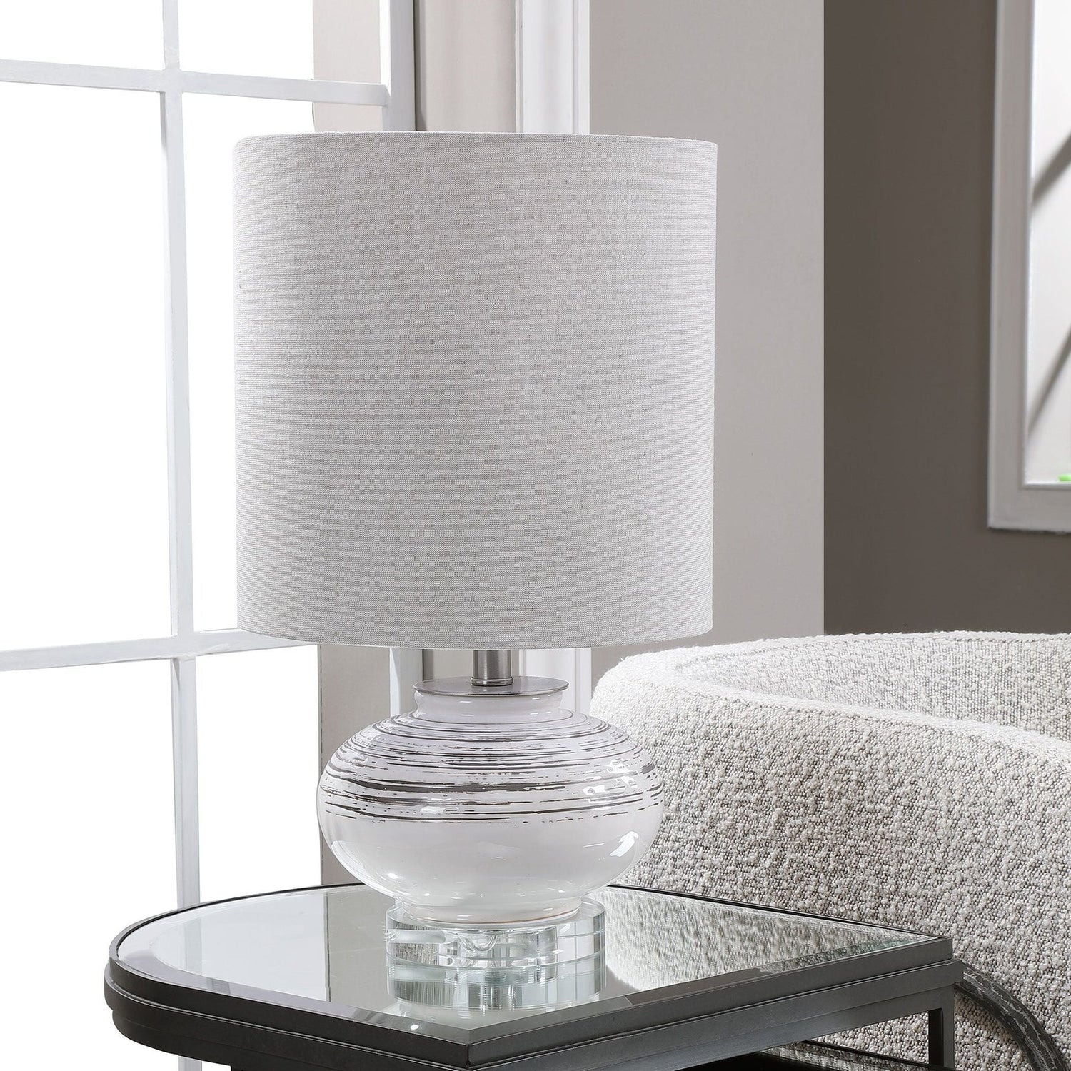 Uttermost Lenta Off-White Accent Lamp - Home Elegance USA