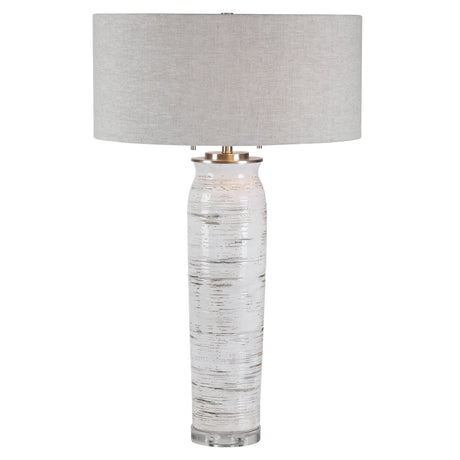 Uttermost Lenta White Table Lamp - Home Elegance USA