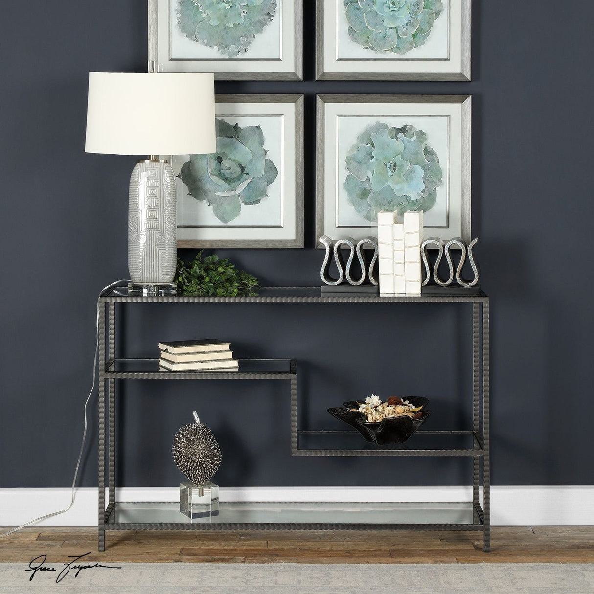 Uttermost Leo Industrial Console Table - Home Elegance USA