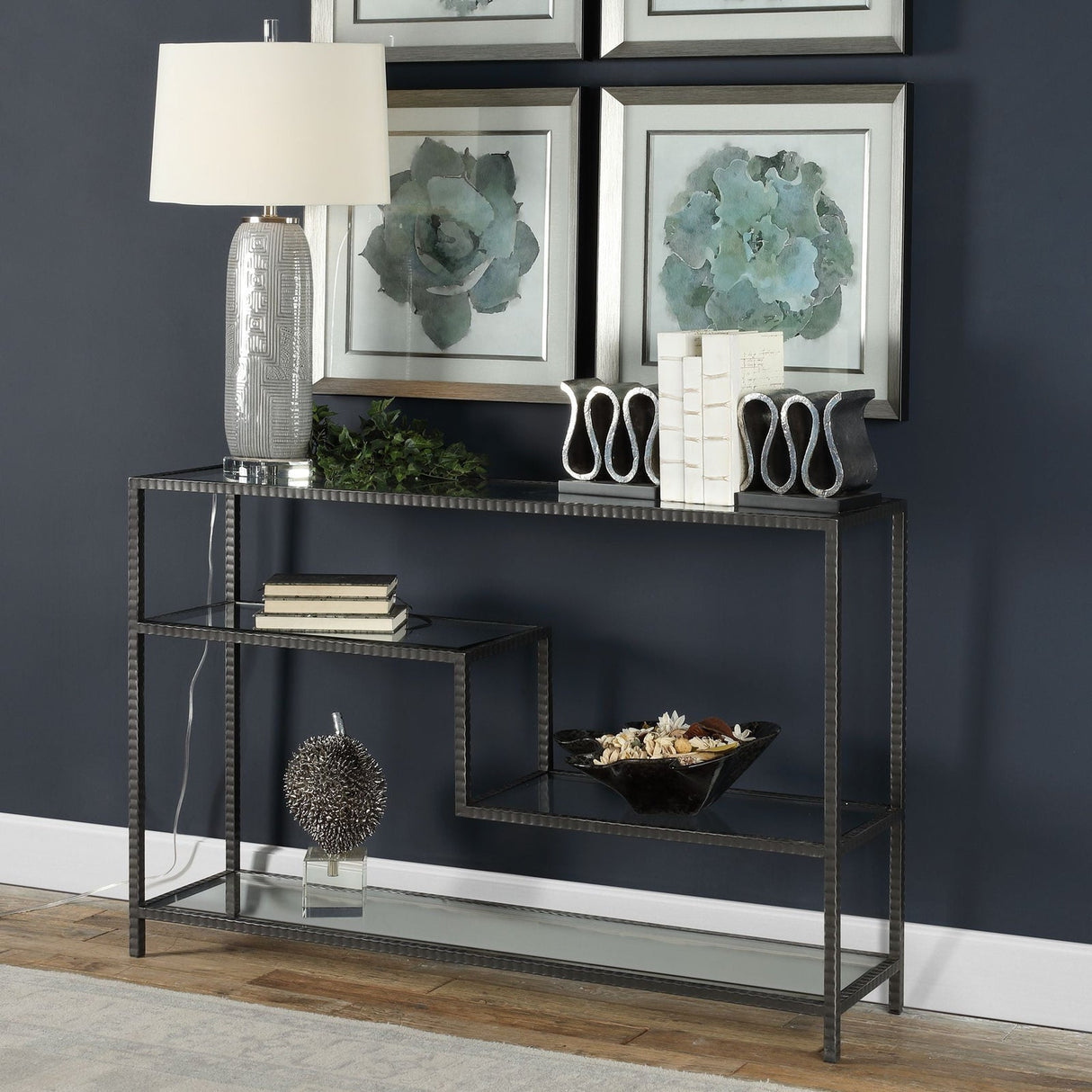 Uttermost Leo Industrial Console Table - Home Elegance USA