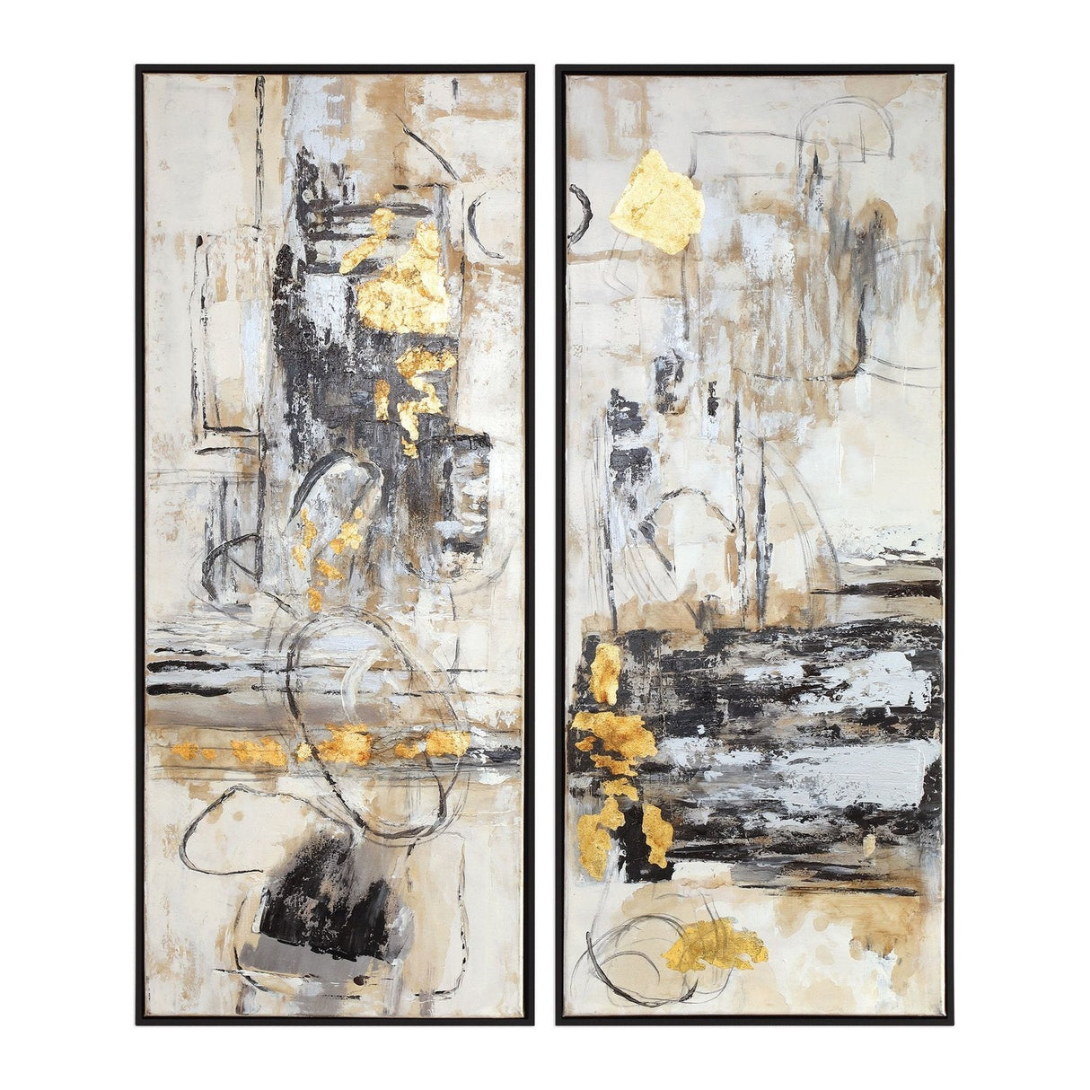 Uttermost Life Scenes Abstract Art - Set Of 2 - Home Elegance USA